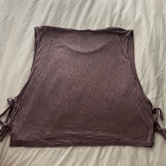 Purple Muscle Cut Out Muscle Tank - Picture 2 of 3